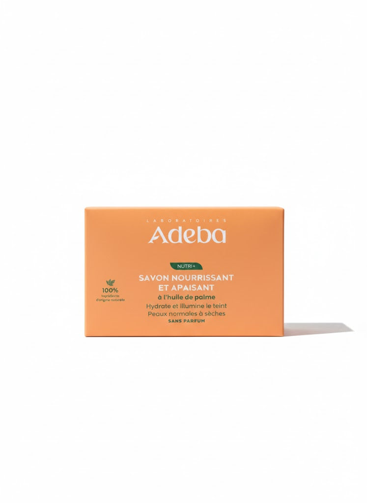 Savon Nourrissant et Apaisant à l'Huile de Palm  - Adeba Nature